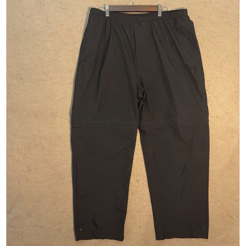 ZR Zero Restriction Gore Tex Convertible Pants Mens Sz L Black Lined‎ Utility